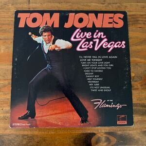 Tom Jones Live in Las Vegas Vinyl Album